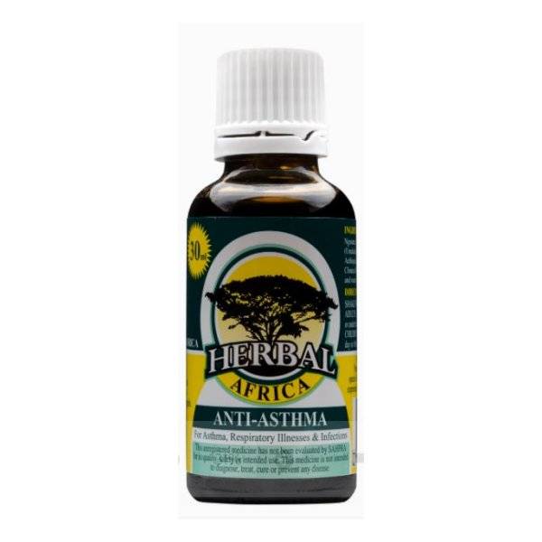 Herbal Africa Anti-Asthma  Natural Herbal Support for Respiratory Health (30ml)