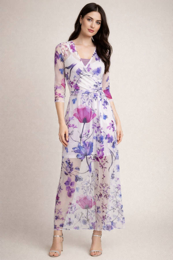 Spring Blossom Empire Dress