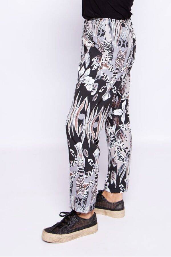 Orchid Blooms Pull-String Trousers