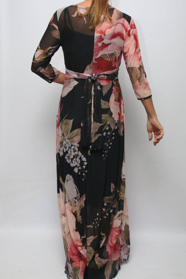 Elegant Rose Empire Dress