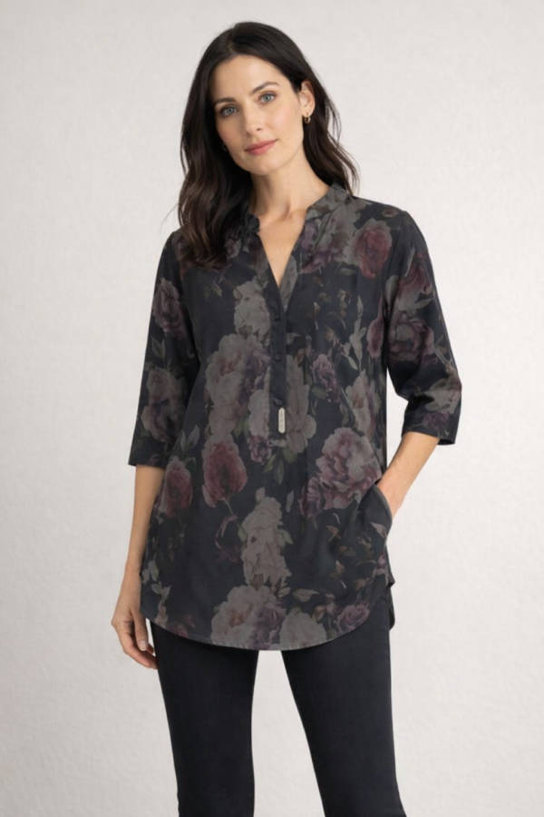 Dark Floral Top