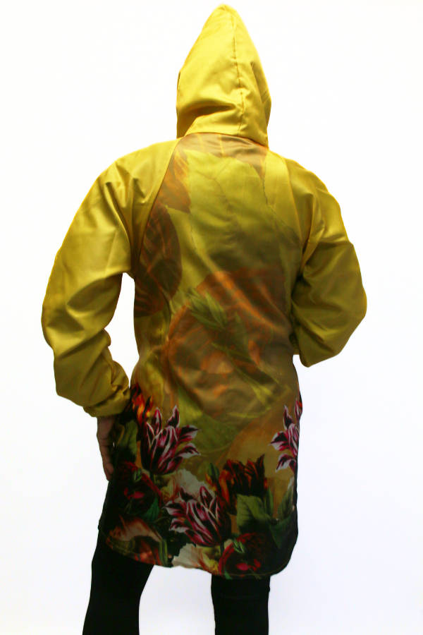 Mustard Florals Raincoat