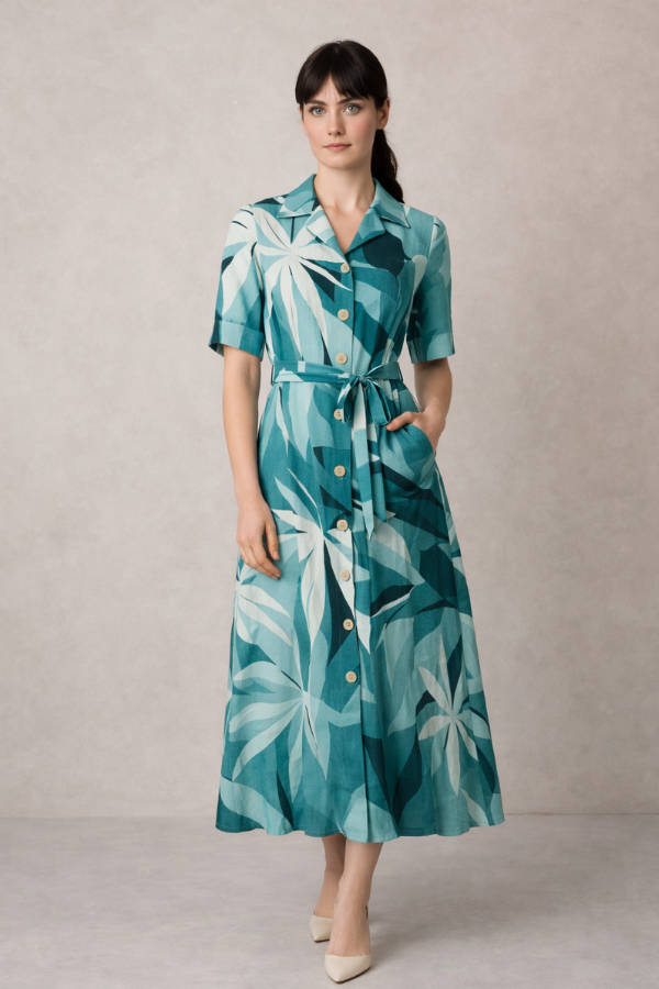 Watercolour Florals Dress