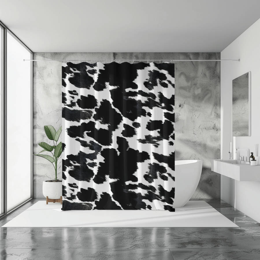 Cow Skin Shower Curtain