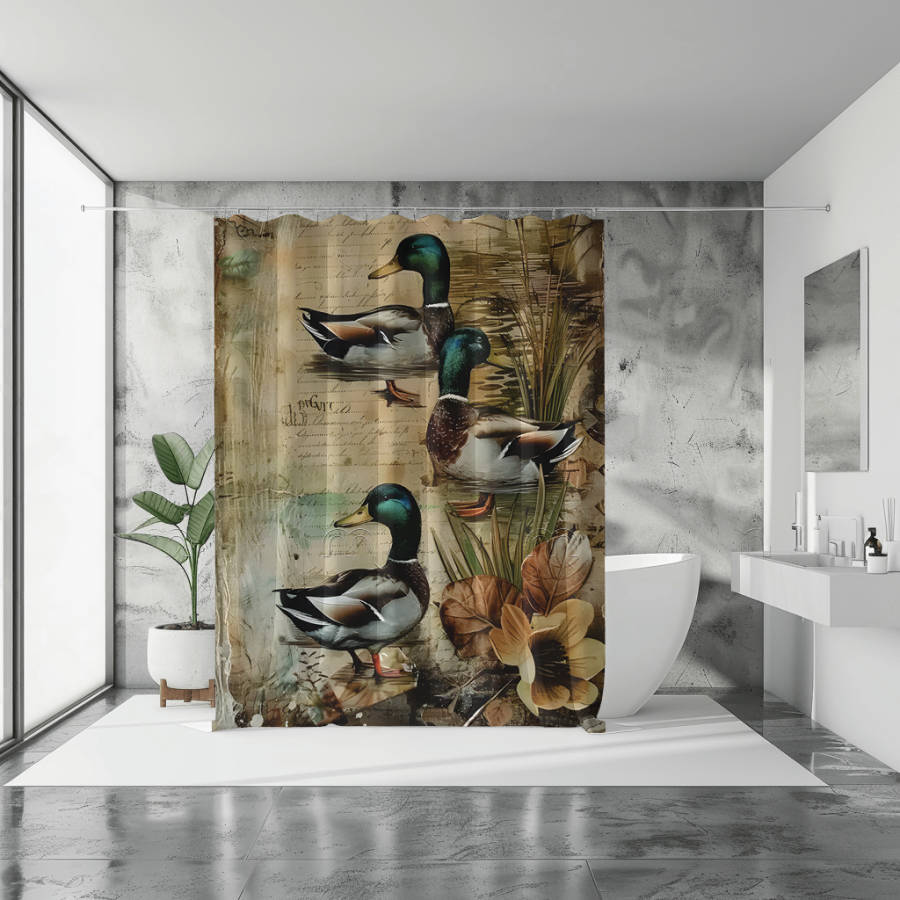 Ducks Shower Curtain
