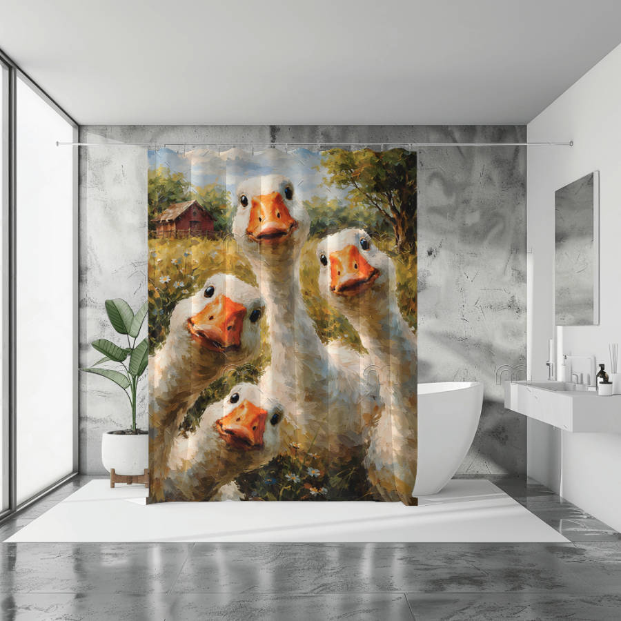 Geese Shower Curtain
