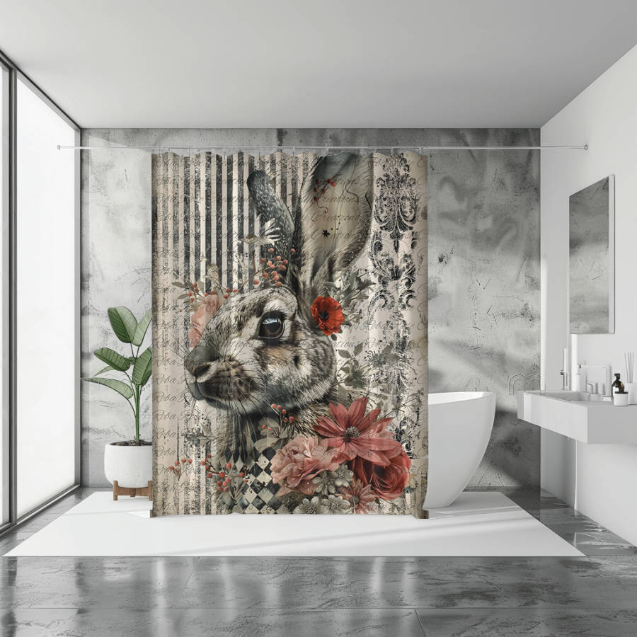 Rabbit Shower Curtain