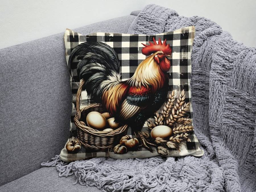 Rooster Scatter Cushion