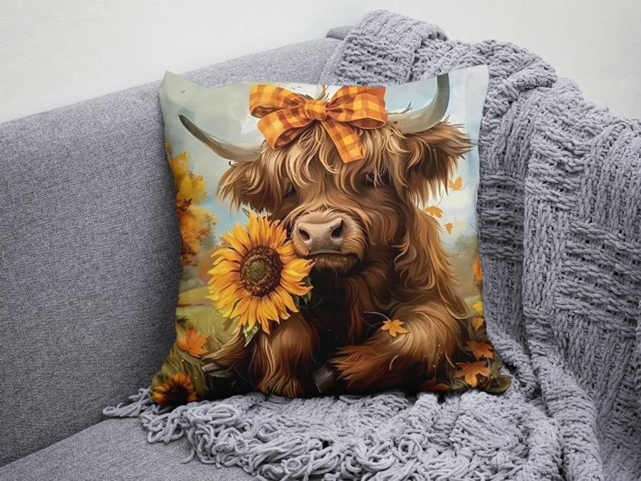 Sunflower Calf Scatter Cushion