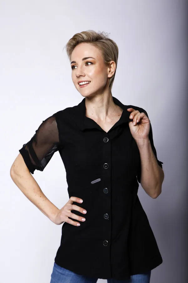 Elegant Black Top - Small