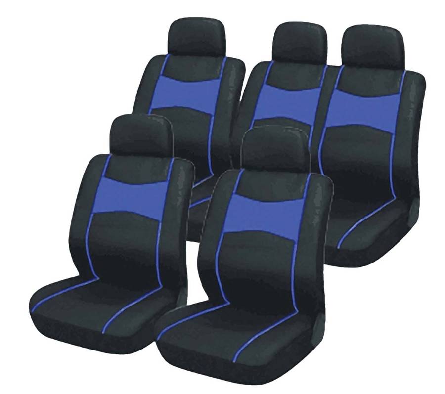 10 Piece SUV Seat Cover Set - Blue