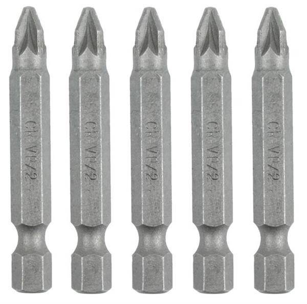 Screwdriver Bits 5 Piece Pozi No.2 Cr-V