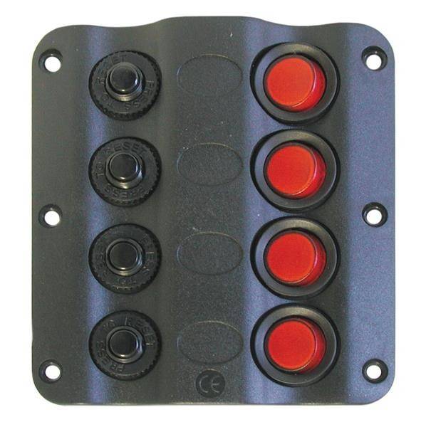 Switch Panel - 4 Switch LED with Circuit Breaker