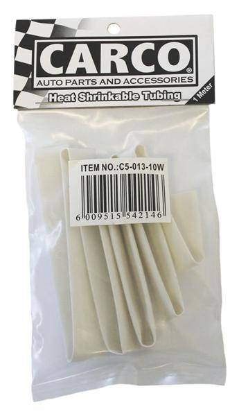 Heat Shrink Tubing - 10mm x 1M - White