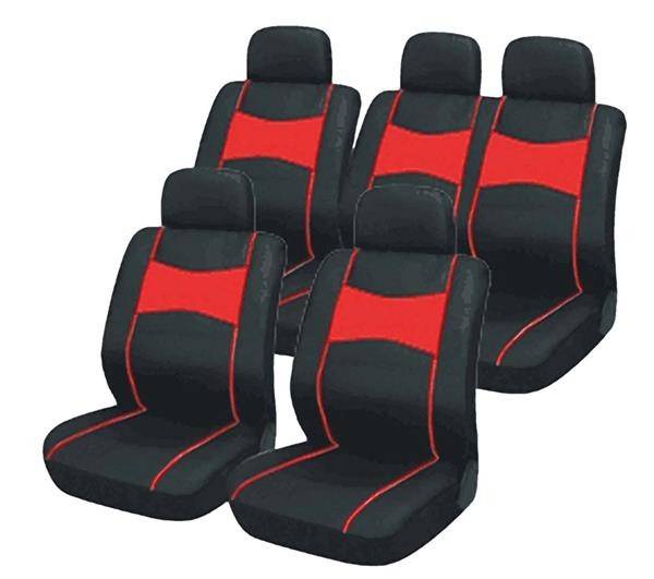 10 Piece SUV Seat Cover Set - Red