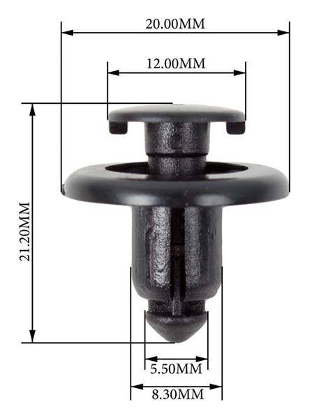 Panel Clip - 8.2mm - Universal - 10 Pieces