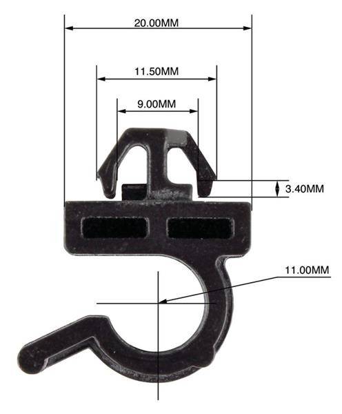 Panel Clips - Bonnet Catch - 10mm - 10 Pieces