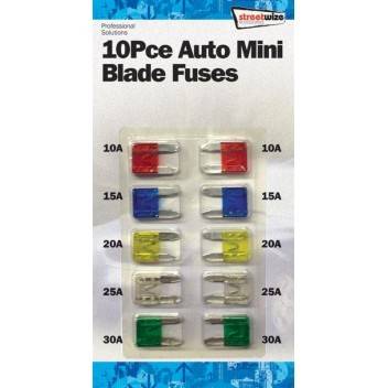 10 Piece Mini Fuse Set