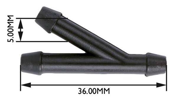 Water Y-Piece - 5mm - 10 Pack