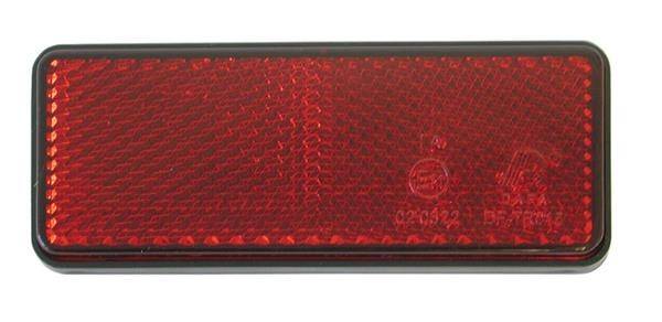 Rectangle Red Reflector - 95 x 38mm