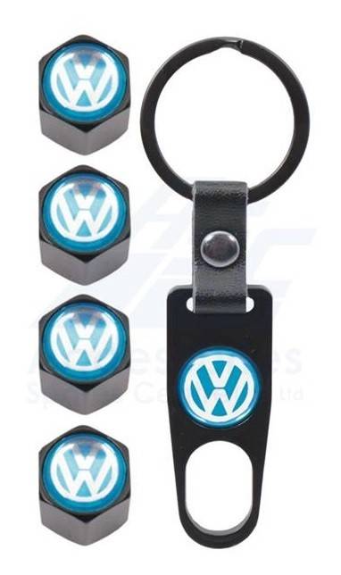 Valve Caps - VW with Key Ring