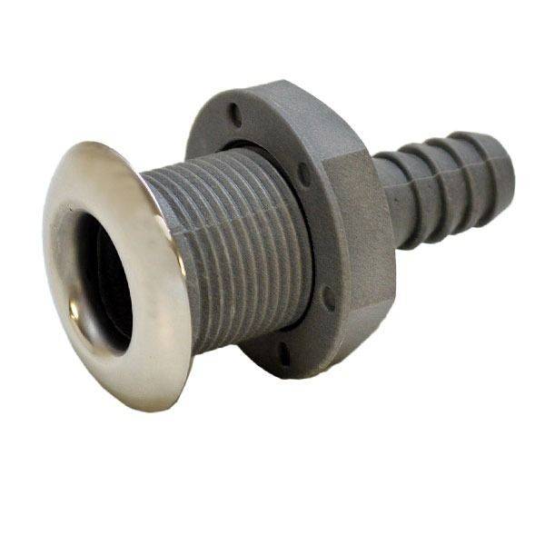 Through Hull - 13mm - Stainless Steel Plate