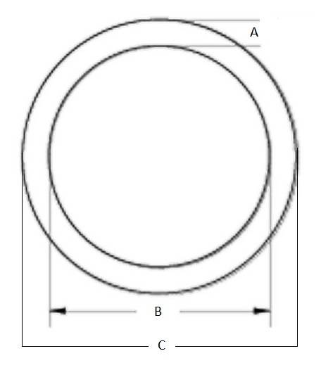 Welded Ring - 25mm (20kg) - 316SS