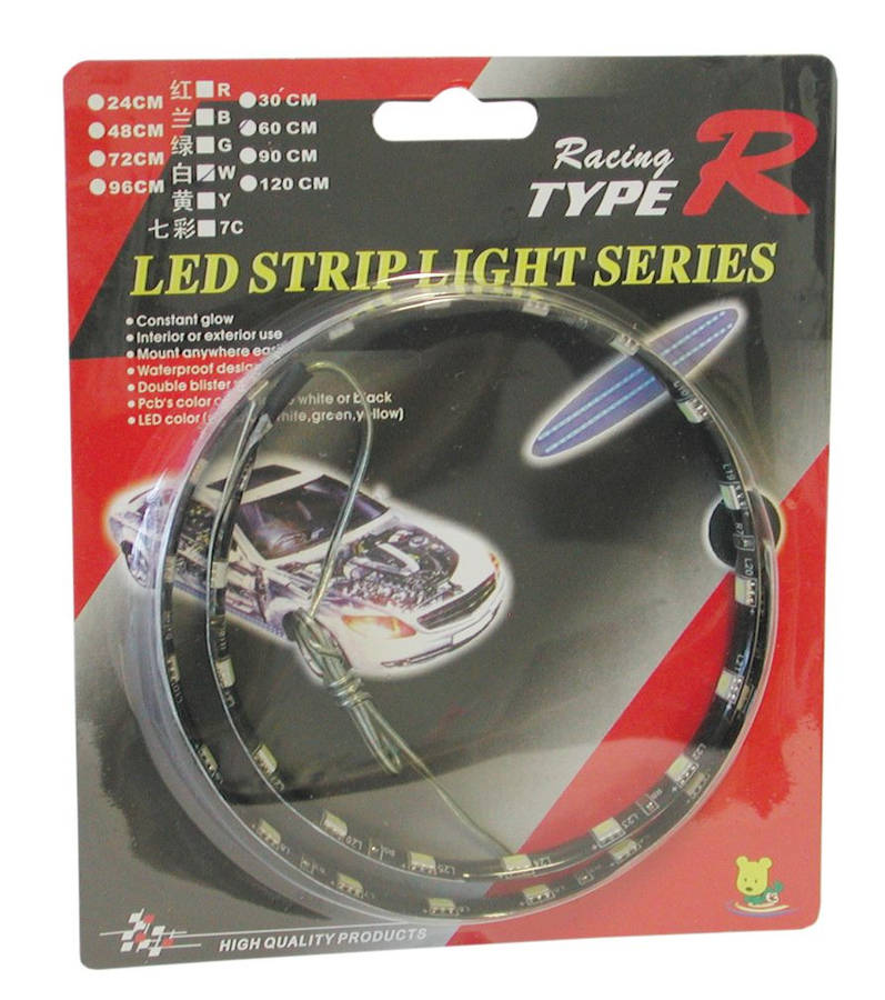 Stick On Soft LED Strip Light - White - 12 Volt - 60cm