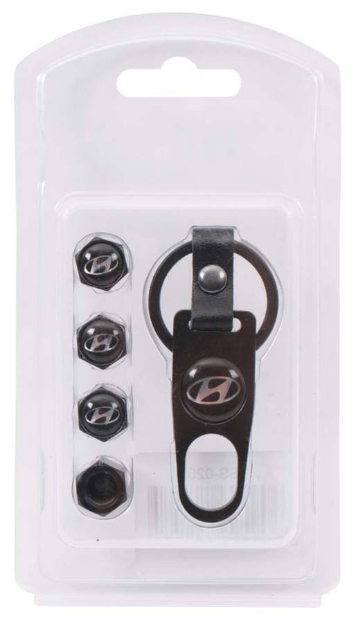 Valve Caps - Hyundai with Key Ring