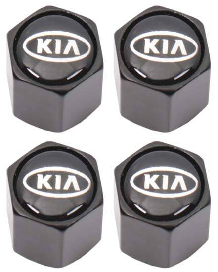 Valve Caps - Kia with Key Ring