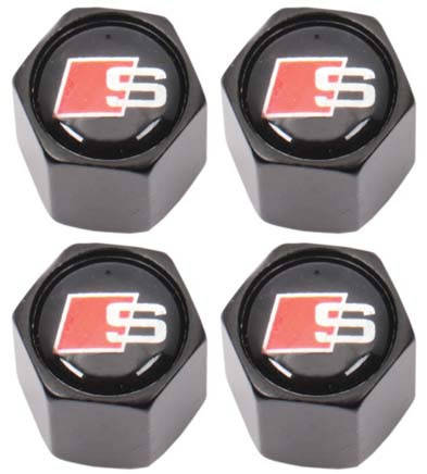 Valve Caps - Audi Sport with Key Ring