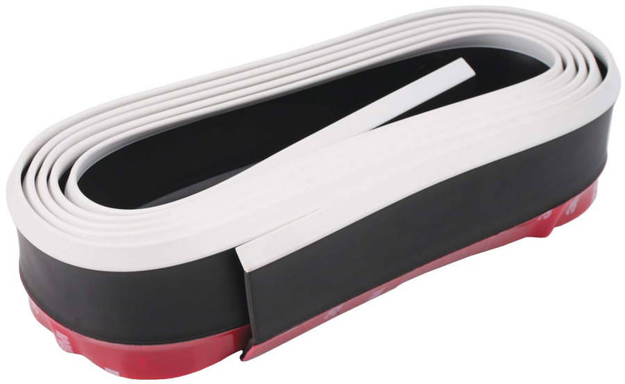 Front Bumper Lip - Univeral - 2.5m - Black + White Edging