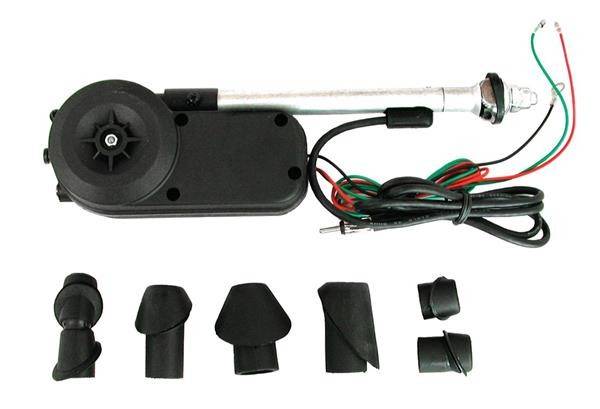 Fully Automatic Car Aerial with 7 Mounting Heads - 12 Volt