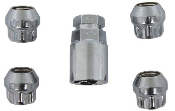Locking Wheel Nut Set [19/21mm x 14mm x 1.5mm]