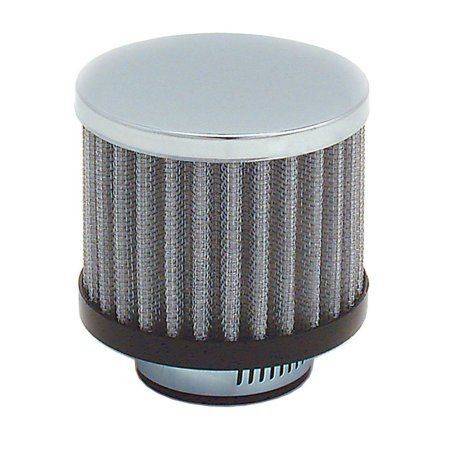 Air Filter Breather - Chrome - 12mm Outlet