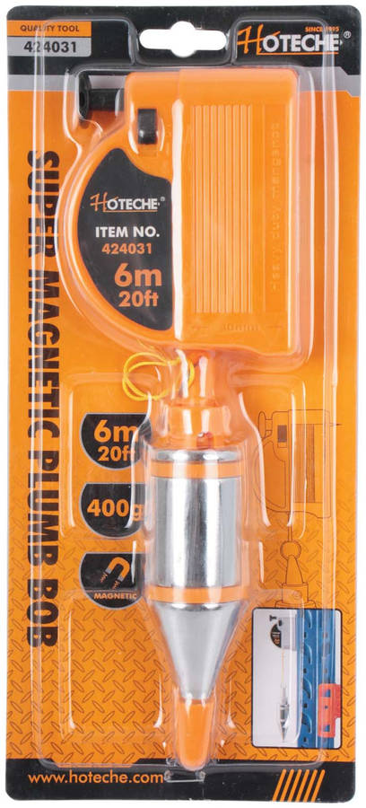 Magnetic Plumb Bob - 20 Foot / 6 Meter