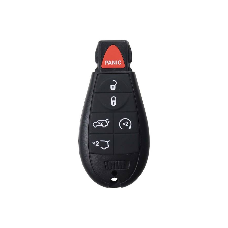 Chrysler, Dodge, Jeep - Grand Cherokee, Libe + Others | Complete Remote Key (5+1 Buttons, Blade, 433