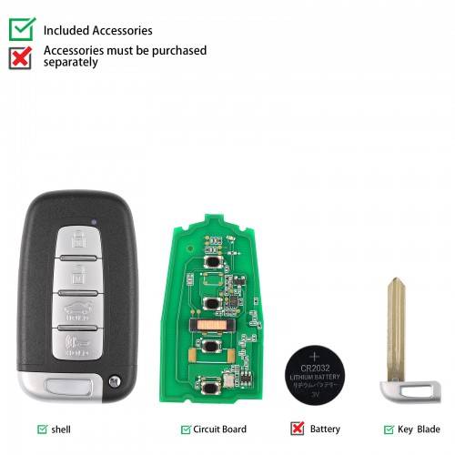 Autel IKEY Smart Programmable Key 4 Buttons (Hyundai Style)