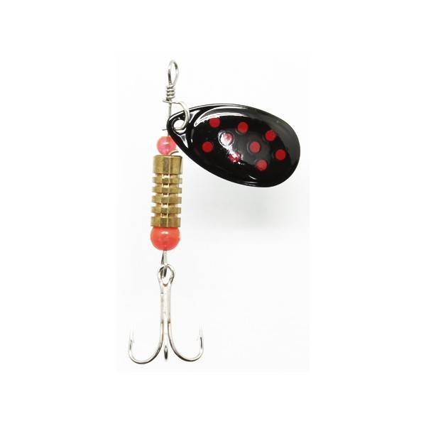 Cull-em Value Series Inline Spinner Black Red 3 - Cull-em