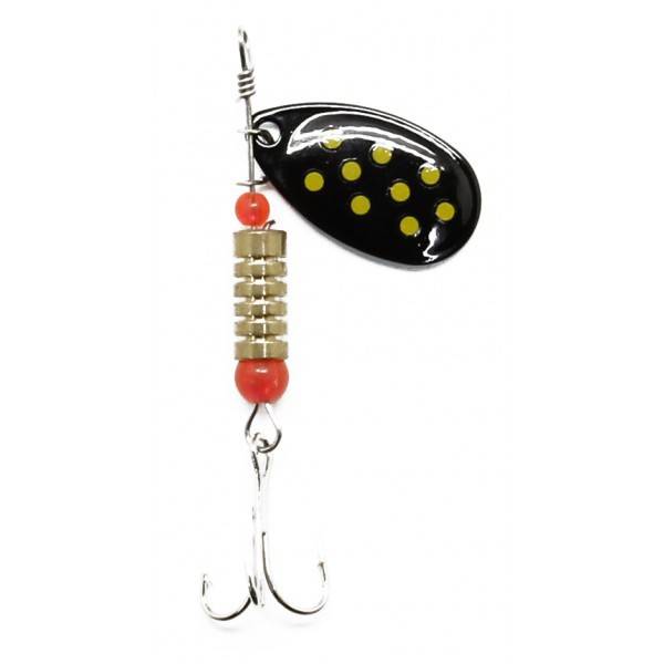 Cull-em Value Series Inline Spinner Black Yellow 3 - Cull-em