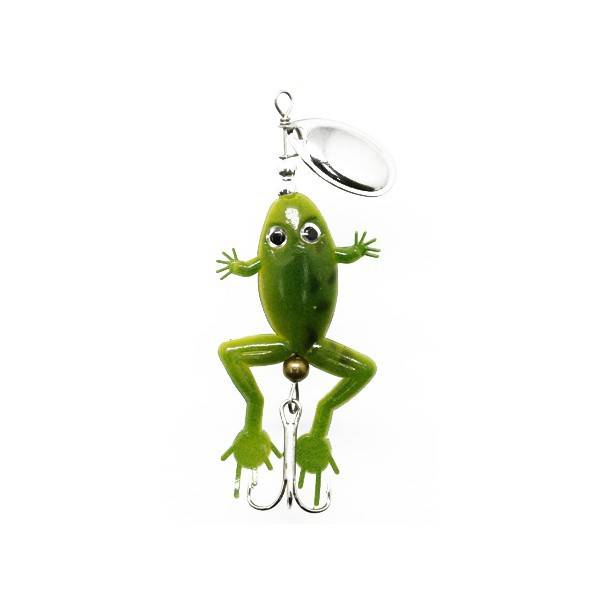 Cull-em Value Series Frog Inline Spinner Silver 2 - Cull-em