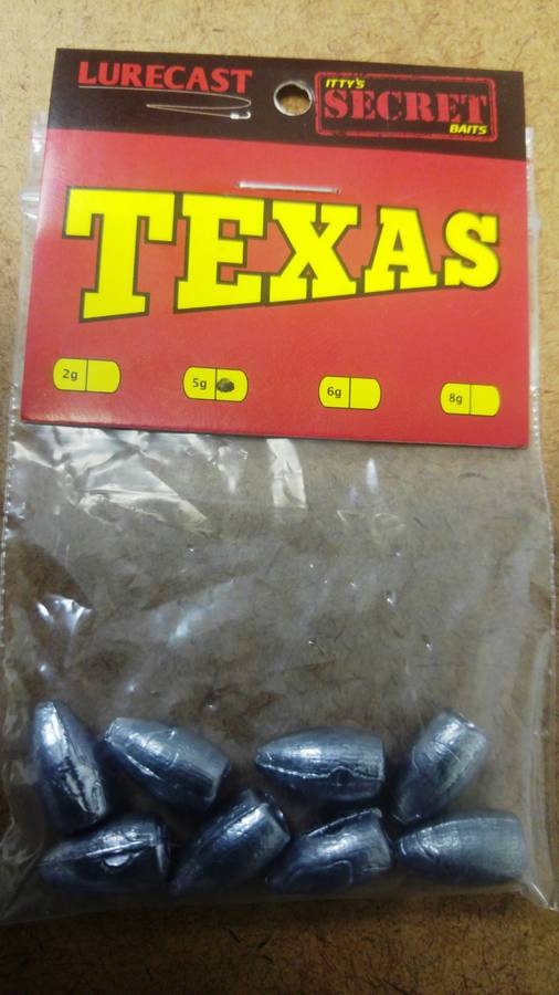 Ittys Secret Texas Worm Weight 5 g 1/8 Oz - Itty's Secret Baits