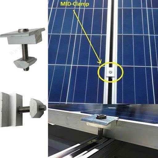 SN012 - PV Mounting Bracket Mid Clamp.