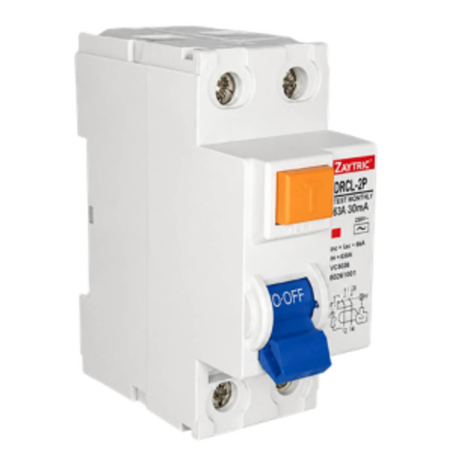 SJ034 Protection - Din Rail AC Earth Leakage Circuit Breaker Din Rail 63 Amp 2 Pole.