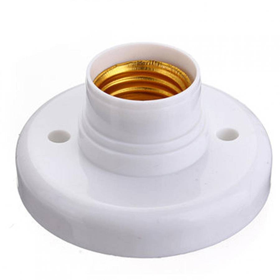 CL0535 Electrical -  Bulb Socket Surface Mount  E27 Screw base plastic