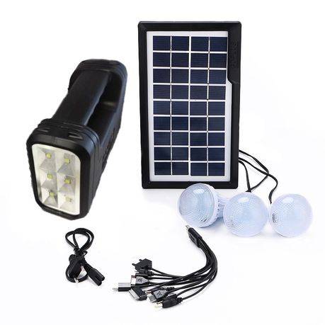3 Solar lighting with phone charger