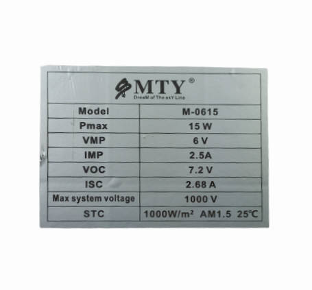 LA052 MTY - Floodlight Outdoor LED with Solar Panel IP65 60 Watt