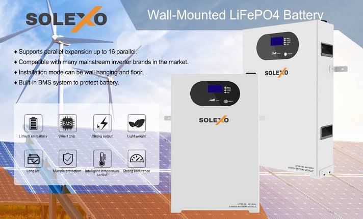 SD0007N - Luxpower Solar Kit. 5Kw 48V Inverter Solexo 48V 4.8kw Lithium Battery Disc Fuses Cables