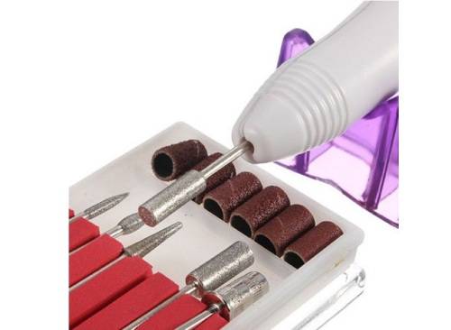 Professional Manicure Pedicure Machine Set Kit - White