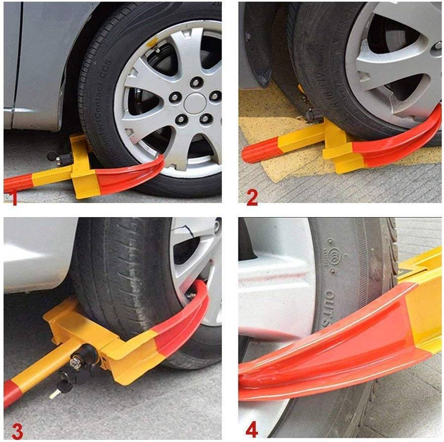Anti-Theft Car Wheel Lock Clamp
